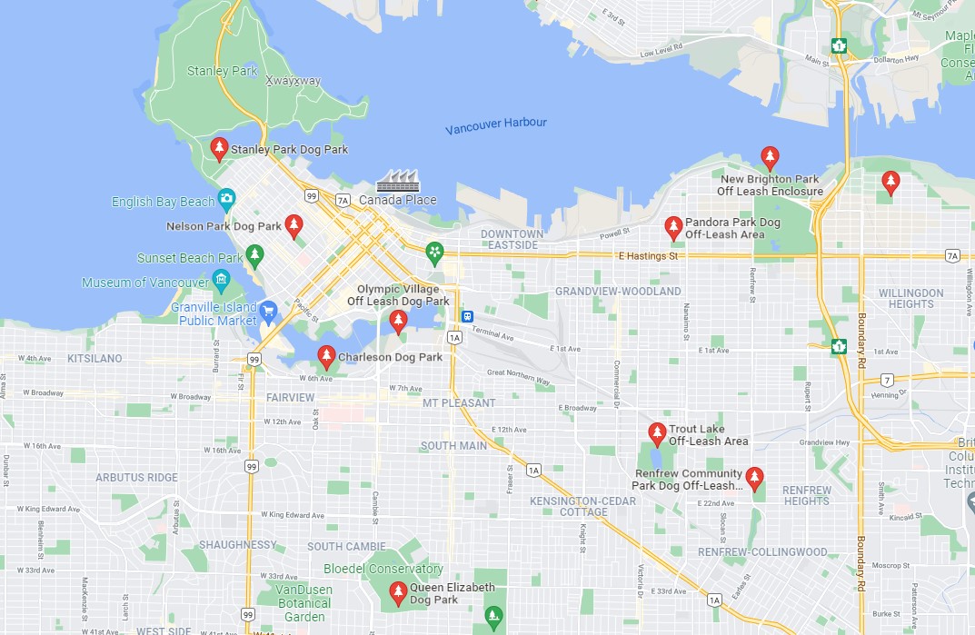 Off Leash Dog Parks in Vancouver